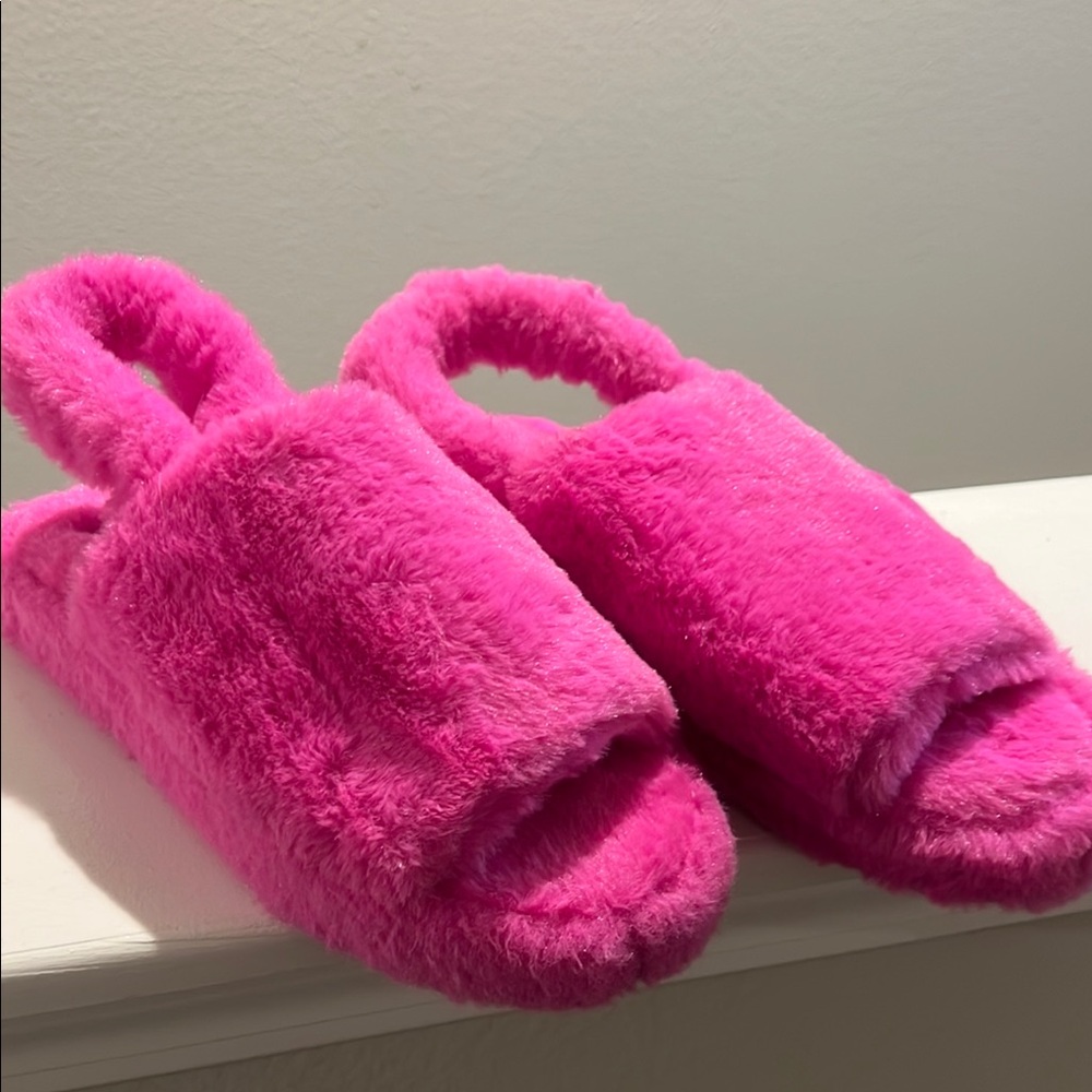 Vibrant Fuzzy Slippers